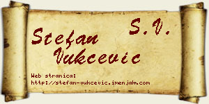 Stefan Vukčević vizit kartica
